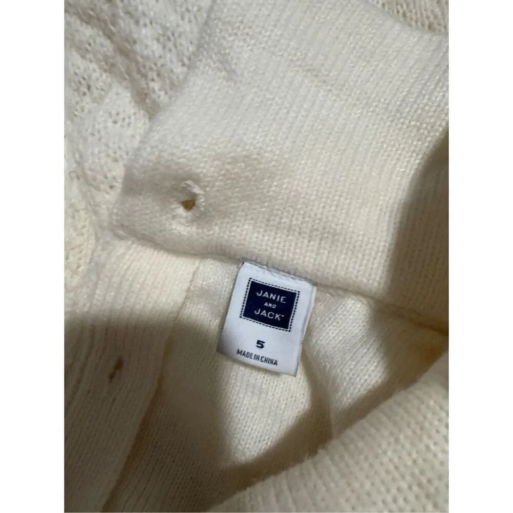 Janie and Jack thick knit sweater dress 5